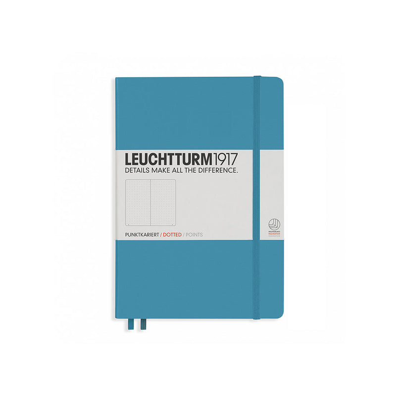 Leuchtturm A5 Hard Cover Dotted Nordic Blue