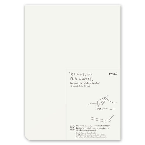 Midori MD Paper Pad Cotton A4 Blank