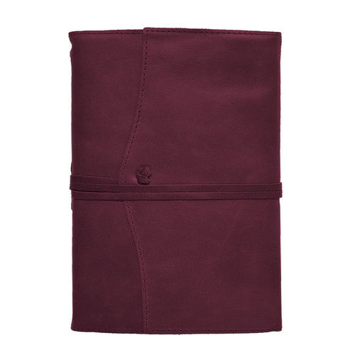 Belcraft Amalfi Medium Refillable Burgundy Leather Journal