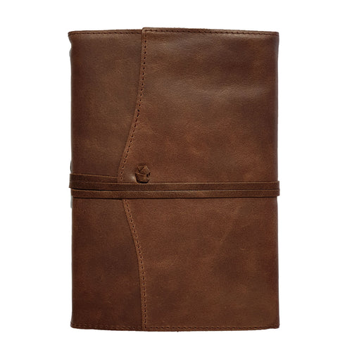 Belcraft Amalfi Medium Refillable Chocolate Leather Journal