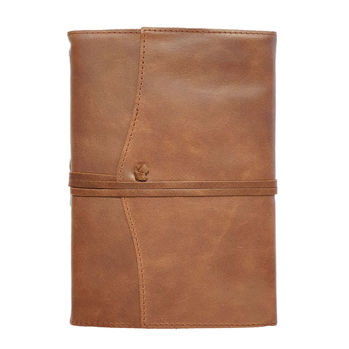 Belcraft Amalfi Medium Refillable Tan Leather Journal