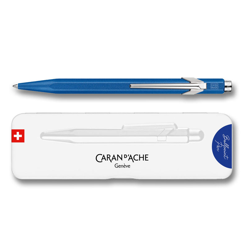 Caran d'Ache 849 Colormat-X Blue Ballpoint Pen