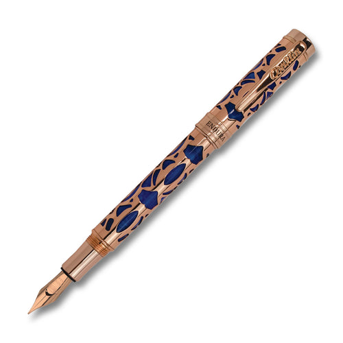 Conklin Endura Deco Crest Blue Fountain Pen