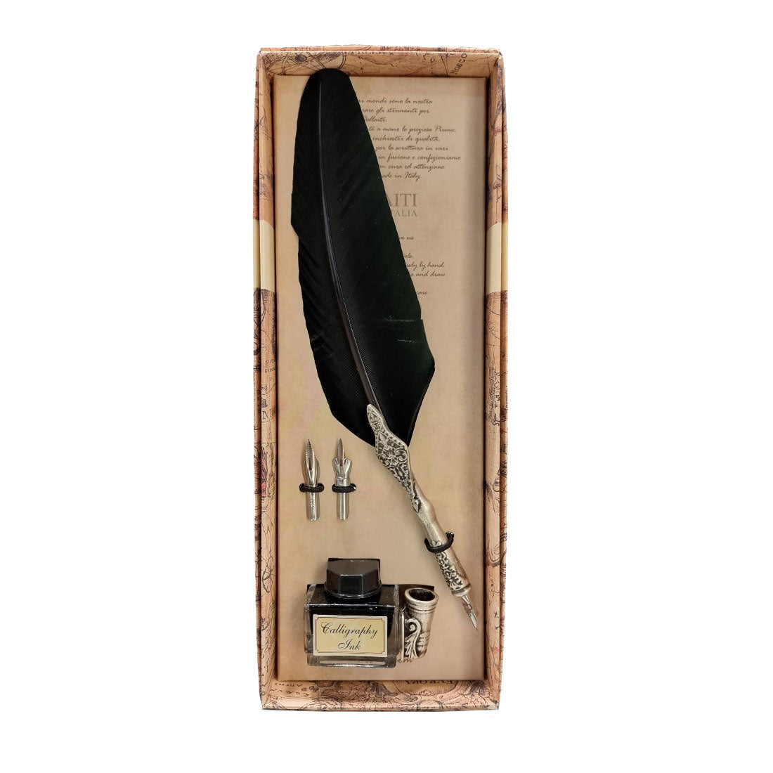 Quill Writing Personalised Notebook Quill Pen Set Boutique Gifts