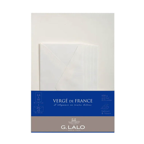 G. Lalo Vergé de France A4 Letter Writing Set