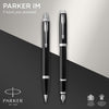 Parker IM Black Chrome Trim Duo Gift Set with Pen Pouch
