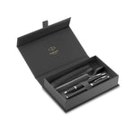 Parker IM Black Chrome Trim Duo Gift Set with Pen Pouch