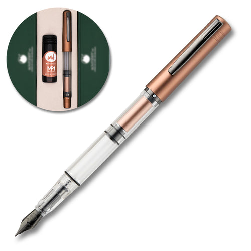 Monteverde MP1 Mocha Mousse Fountain Pen & Ink Set