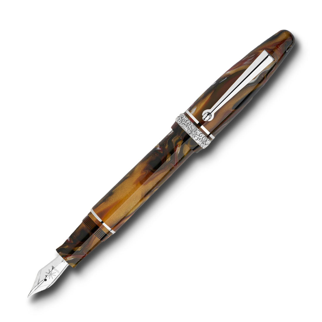 Ogiva Golden Age Fire Palladium Trim Fountain Pen – Pen & Ink Australia