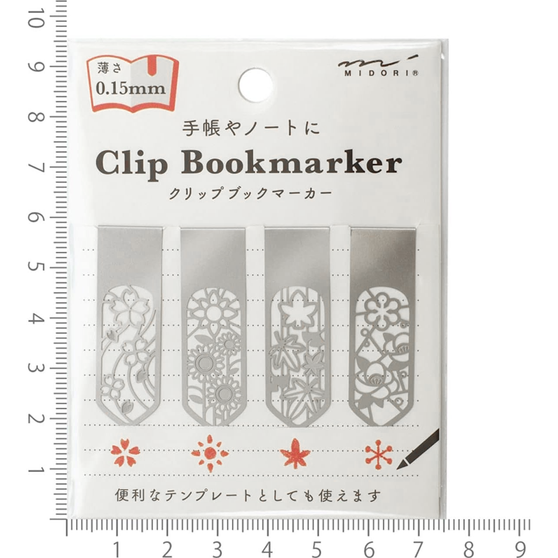 Midori Clip Bookmarker - Flower – Pen & Ink Australia