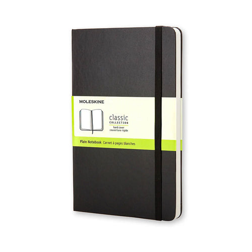 Moleskine Classic Hard Cover Large Plain Black Notebook