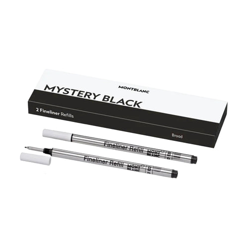 Montblanc 2 Fineliner Refills - Mystery Black 128247