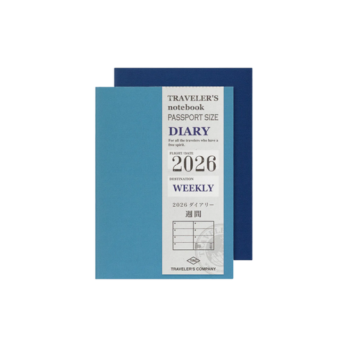 Notebook Refill Passport Size 2026 Weekly Diary