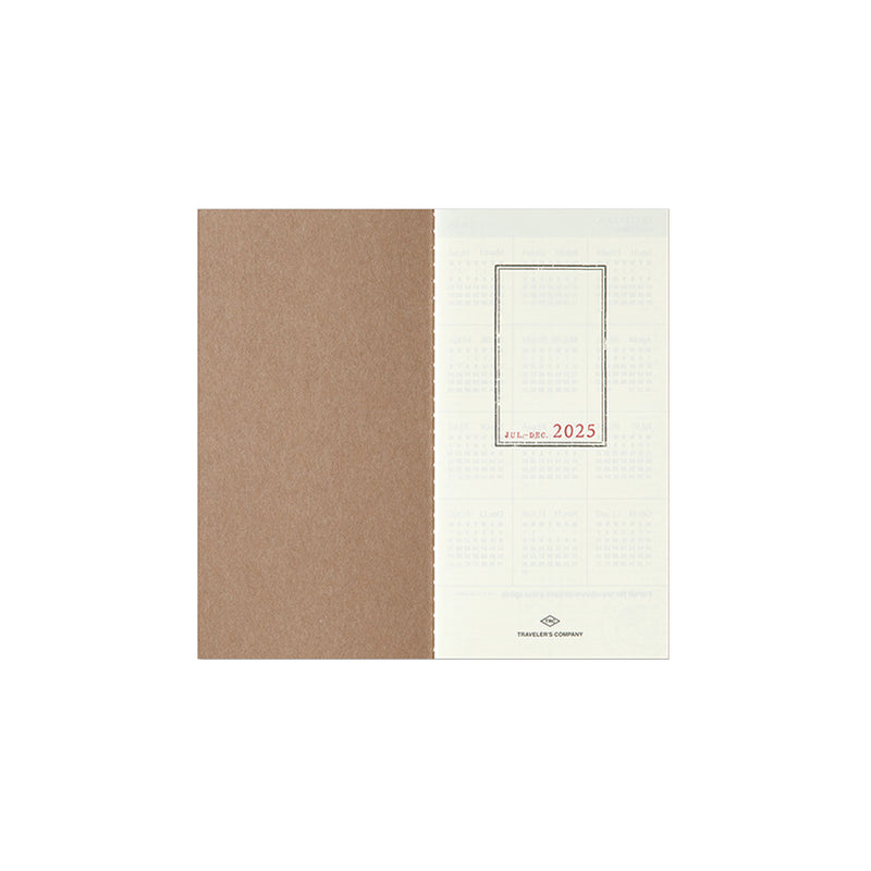 Notebook Refill Regular Size 2025 Diary Weekly Vertical