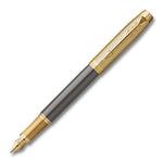 Parker IM Pioneers Collection Arrow Grey Lacquer Gold Trim Fountain Pen
