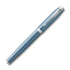 Parker IM Premium Blue Grey Chrome Trim Fountain Pen