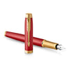 Parker IM Premium Red Gold Trim Fountain Pen