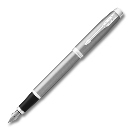Parker IM Brushed Metal Chrome Trim Fountain Pen