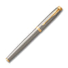 Parker IM Brushed Metal Gold Trim Fountain Pen