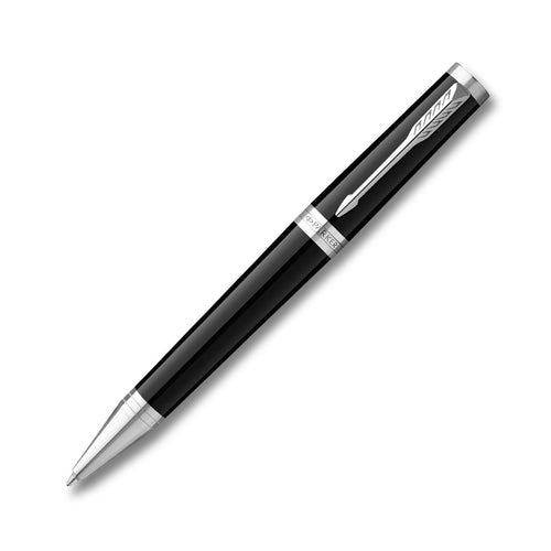 Parker Ingenuity Black Lacquer Chrome Trim Ballpoint Pen