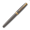 Parker Sonnet Grey Lacquer Gold Trim Fountain Pen