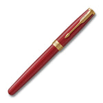 Parker Sonnet Red Gold Trim Fountain Pen