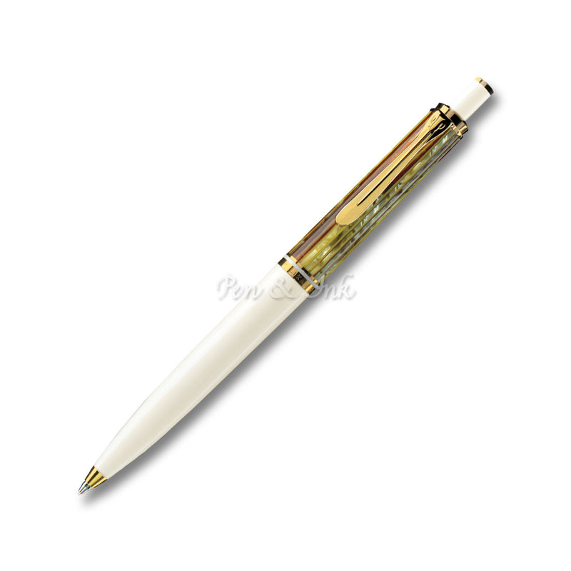 Pelikan Souverän K400 Tortoiseshell White Ballpoint Pen