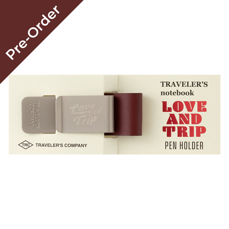 Pen Holder LOVE AND TRIP Red