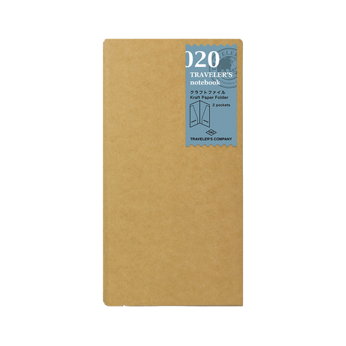 Travelers Notebook Refill Regular Size 020 Kraft Paper Folder