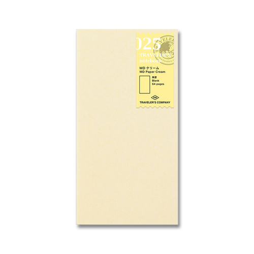 Travelers Notebook Refill Regular Size 025 MD Paper Cream