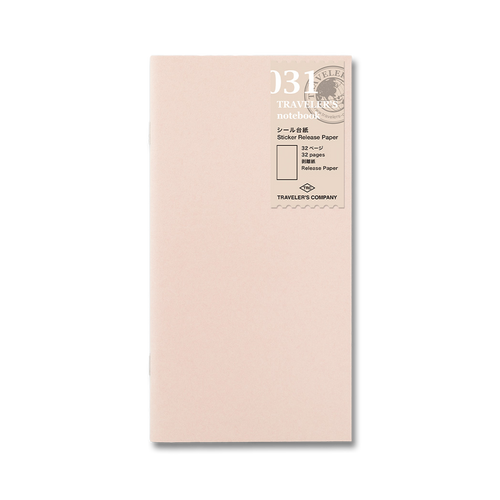Travelers Notebook Refill Regular Size 031 Sticker Release Paper