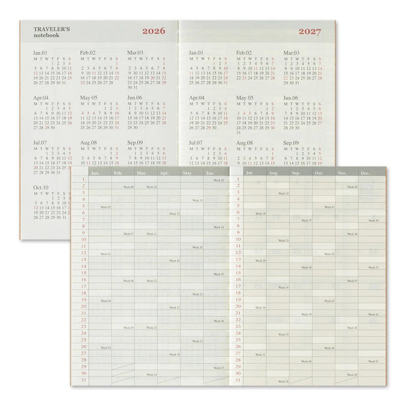 Notebook Refill Passport Size 2026 Monthly Diary