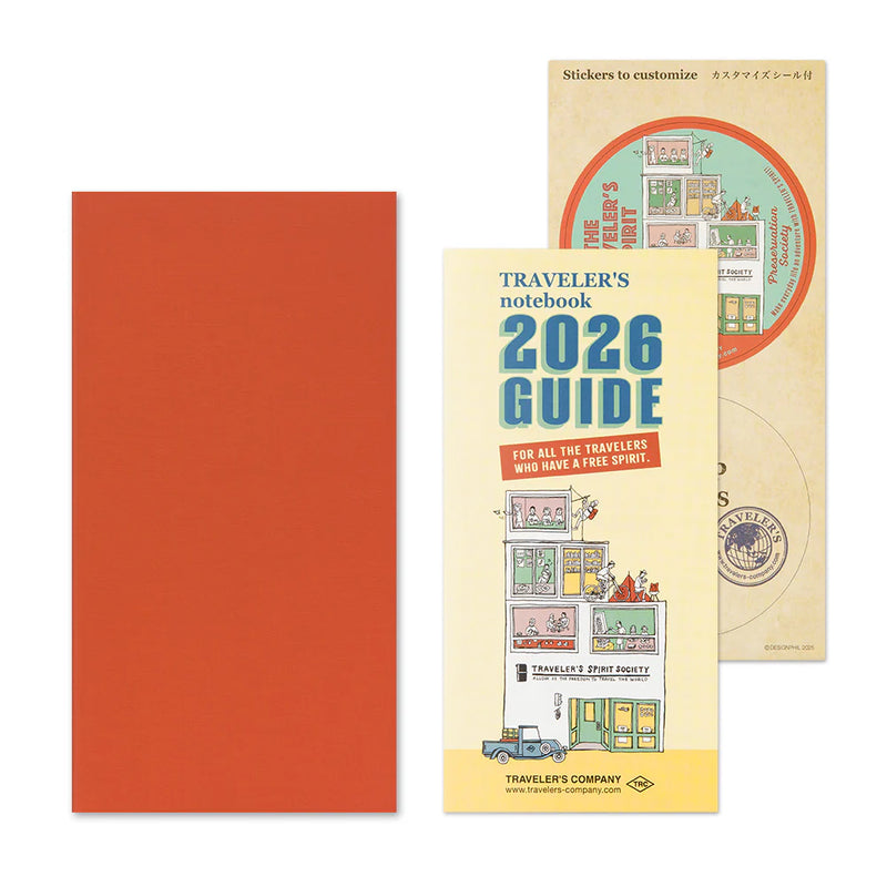 Traveler’s Company Notebook Refill Regular Size 2026 Monthly Diary