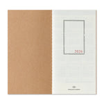 Traveler’s Company Notebook Refill Regular Size 2026 Monthly Diary