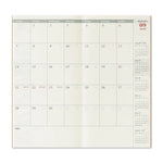 Traveler’s Company Notebook Refill Regular Size 2026 Monthly Diary