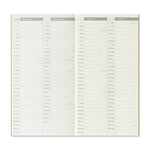 Traveler’s Company Notebook Refill Regular Size 2026 Diary Weekly + Memo