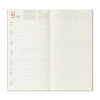 Traveler’s Company Notebook Refill Regular Size 2026 Diary Weekly + Memo