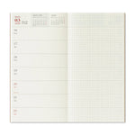 Traveler’s Company Notebook Refill Regular Size 2026 Diary Weekly + Memo