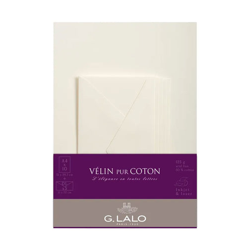 G. Lalo Velin Pure Cotton A4 Letter Writing Set
