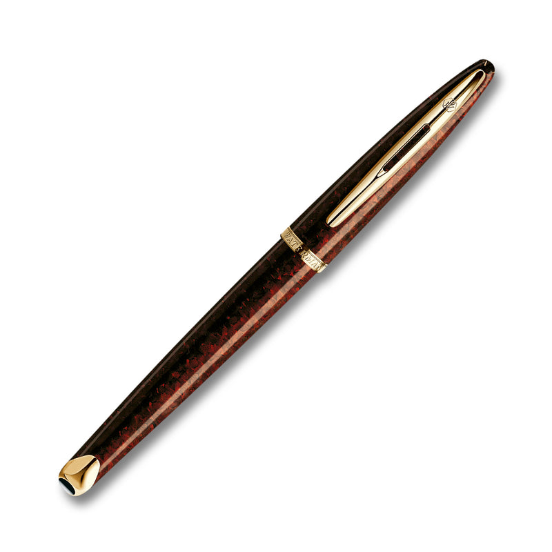 Waterman Carène Marine Amber Gold Trim Fountain Pen