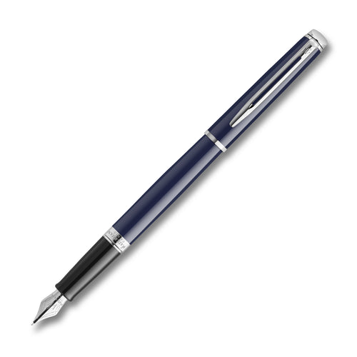 Waterman Hémisphère Blue Lacquer Chrome Trim Fountain Pen