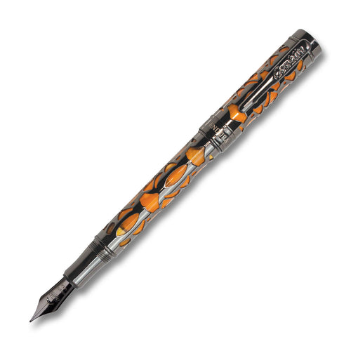 Conklin Endura Deco Crest Orange Fountain Pen
