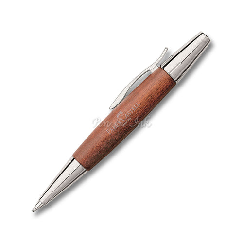 Faber-Castell E-Motion Pear Wood Brown Ballpoint Pen