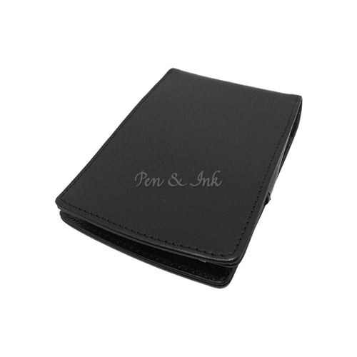 Graf von Faber-Castell Black Smooth Leather Notepad Close