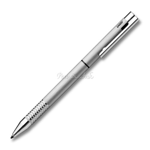 LAMY Logo Brushed Stainless Steel Twin Pen