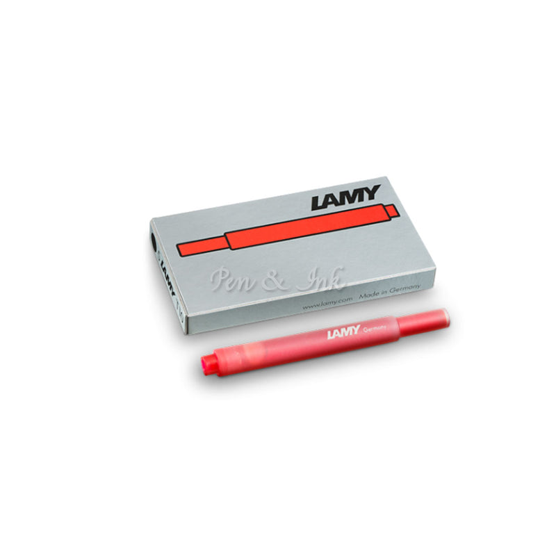 LAMY T10 Red Ink Cartridges