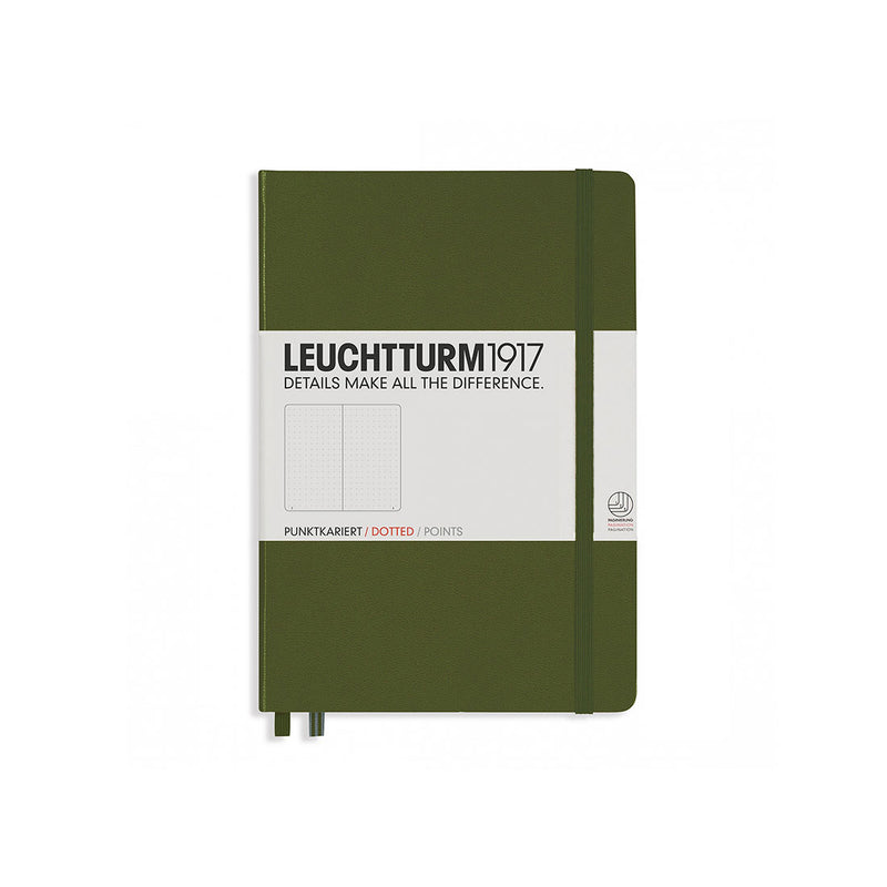 Leuchtturm A5 Hard Cover Dotted Army