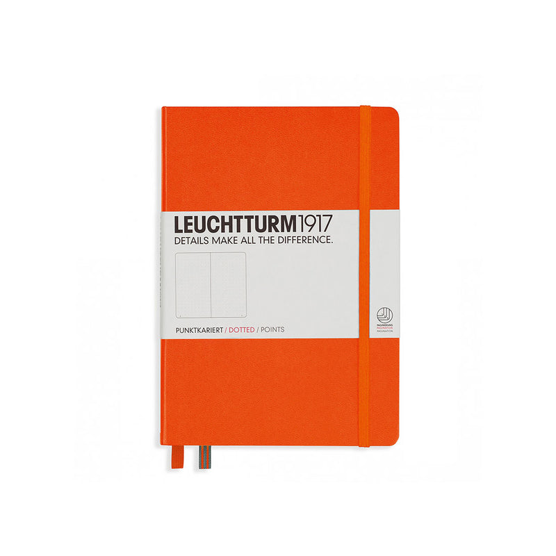 Leuchtturm A5 Hard Cover Dotted Orange