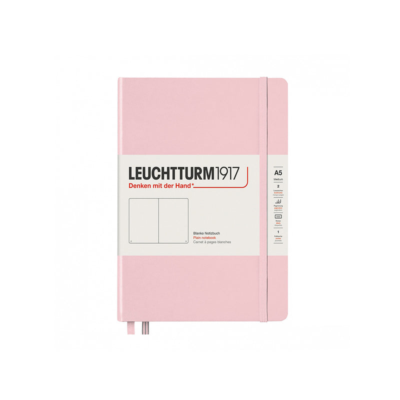 Leuchtturm1917 A5 Plain Hardcover Notebook - Powder Pink