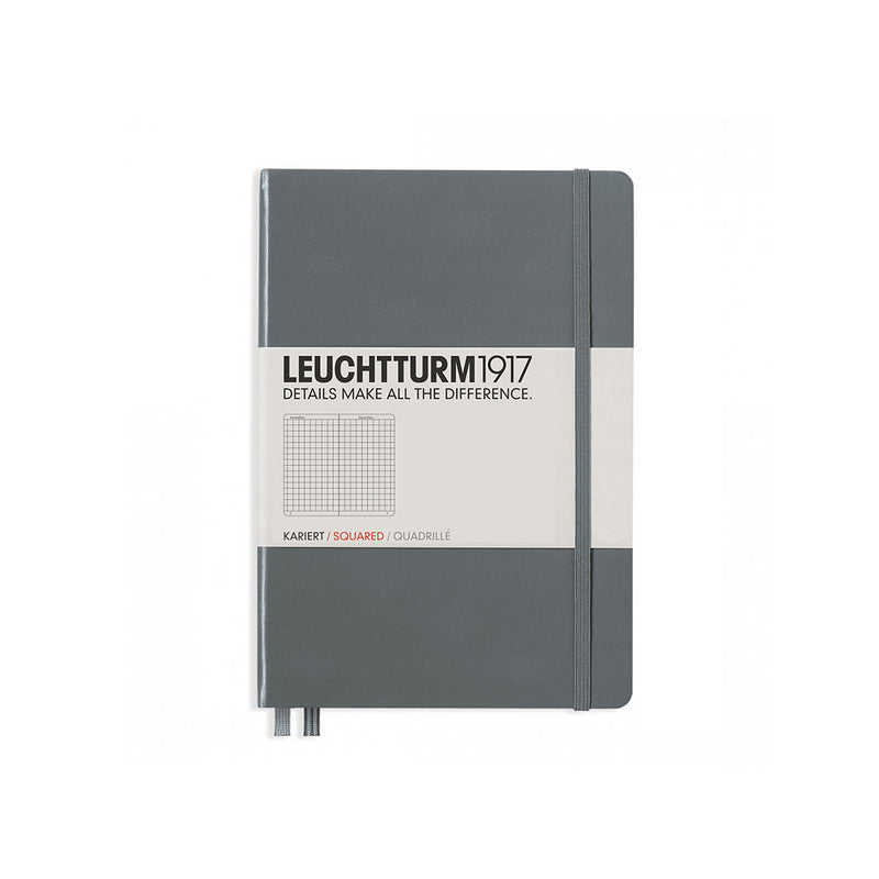 Leuchtturm A5 Hard Cover Squared Anthracite